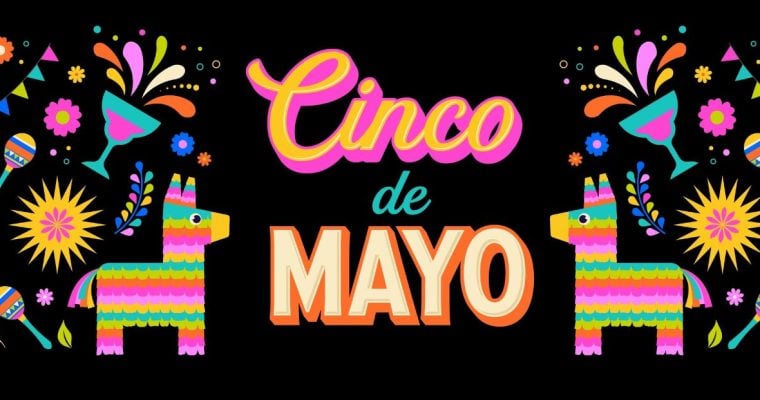 a series of illustrations surrounding cinco de mayo