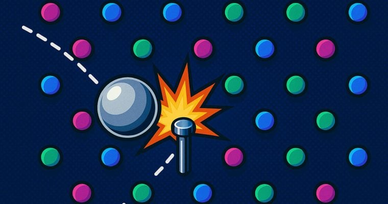 Metal Plinko Ball Striking Peg