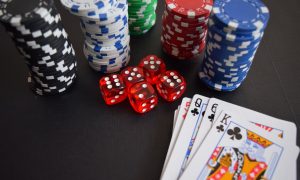 Poker cards and chips