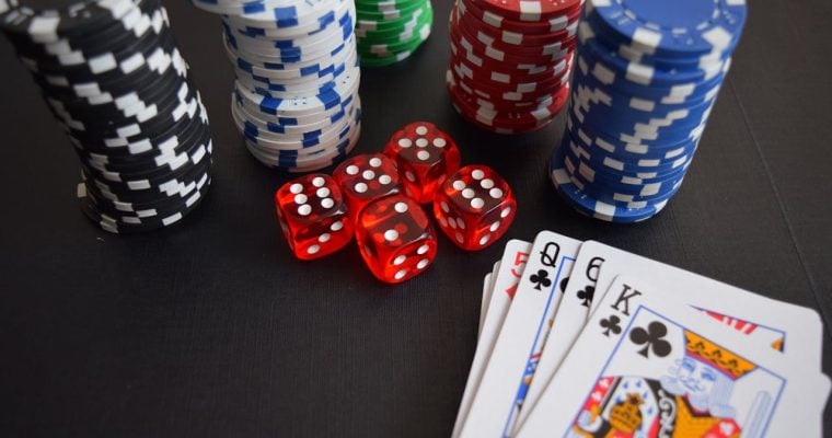 Poker cards and chips