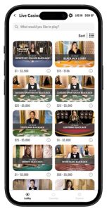 Caesars Palace Casino live dealer games