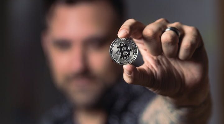 Bitcoin in hand