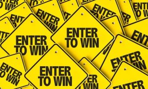 Enter to win sweepstakes signs