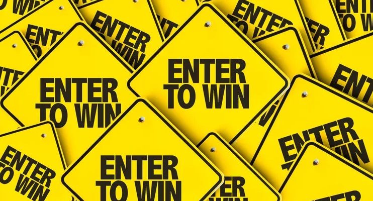 Enter to win sweepstakes signs