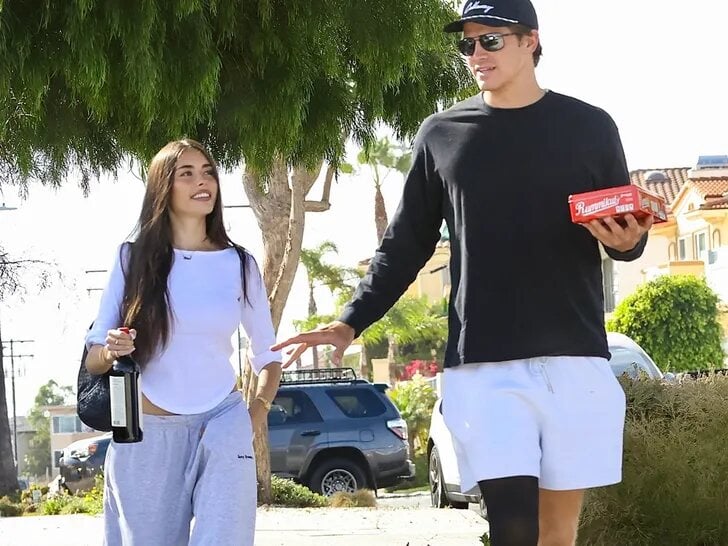 Justin Herbert and Madison Beer