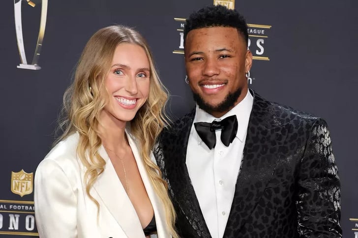 Saquon Barkley and Anna Congdon