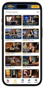 BetRivers Casino live dealer games