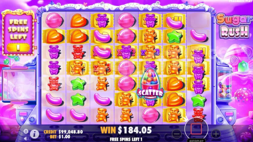 Sugar Rush slots game