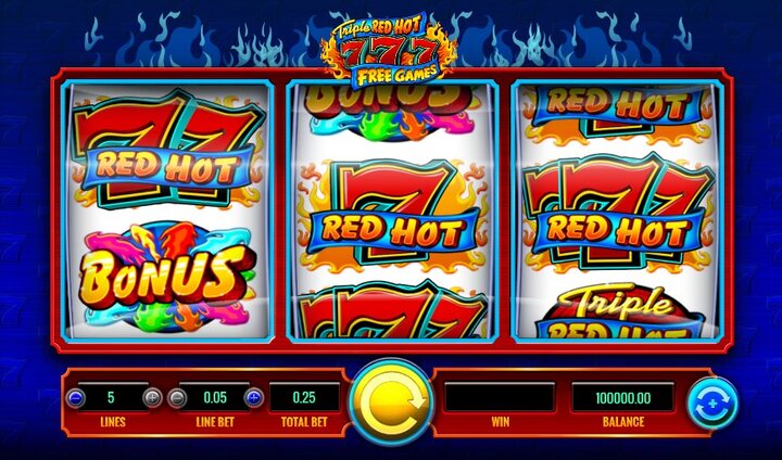 Triple Red Hot 7s slots
