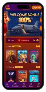Sweep Las Vegas Casino homepage