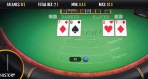 Baccarat game