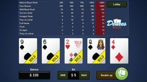 Video poker game
