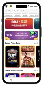 Caesars Palace Online Casino home page