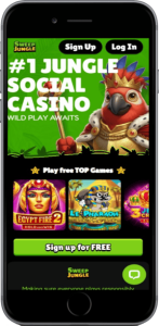 Sweep Jungle Casino home mobile