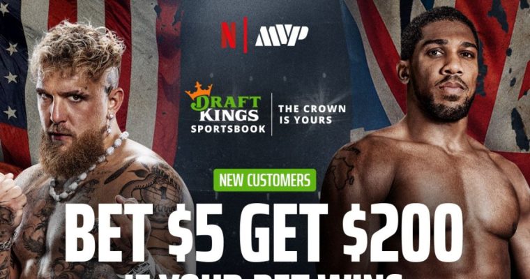 DraftKings Promo Image for Jake Paul vs. Joshua Anthony on Dec. 19 2025