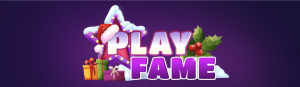 PlayFame Holiday Logo Dec 2025