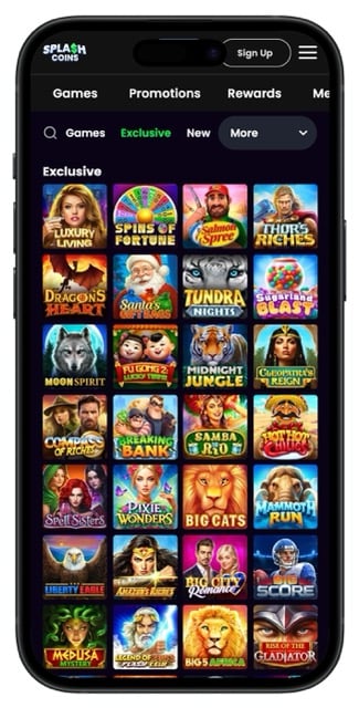 Splash Coins Casino Games