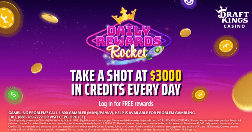 DraftKings Casino Supercharges Daily Rewards Rocket for the NFL Playoffs