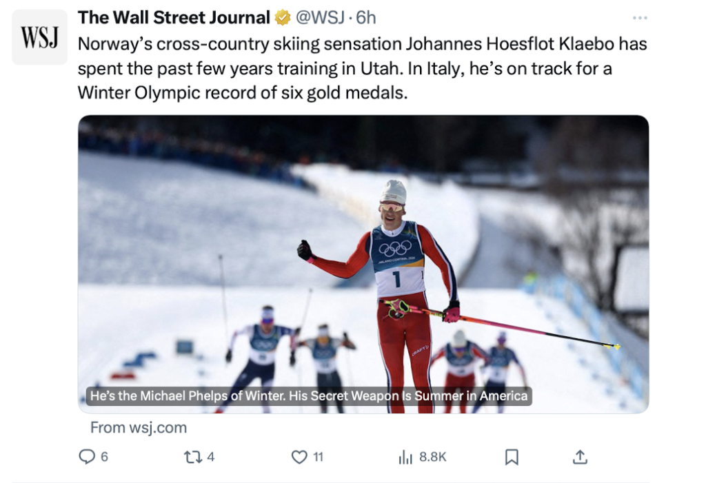 Cross-Country Skiing Winter Olypics 2026 on X