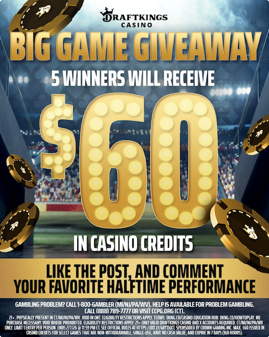 Promo Image For DraftKings Casino Big Game Giveaway in 2026