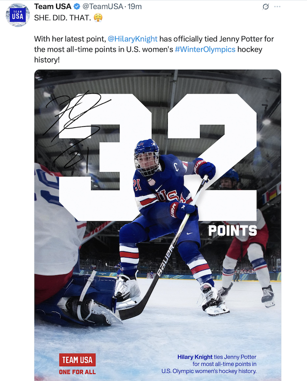 Hockey at Winter Olympics 2026 on X