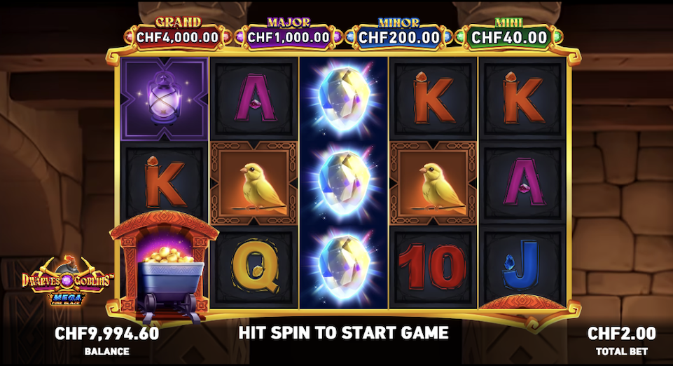 Mega Fire Blaze Dwarves and Goblins Online Slot Screenshot