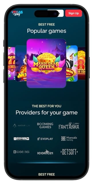 VegasWay Sweepstakes Casino games