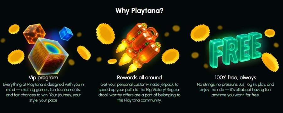 Playtana casino perks