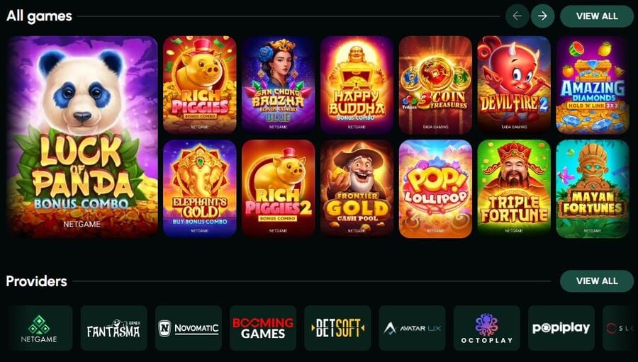 Playtana casino games and providers