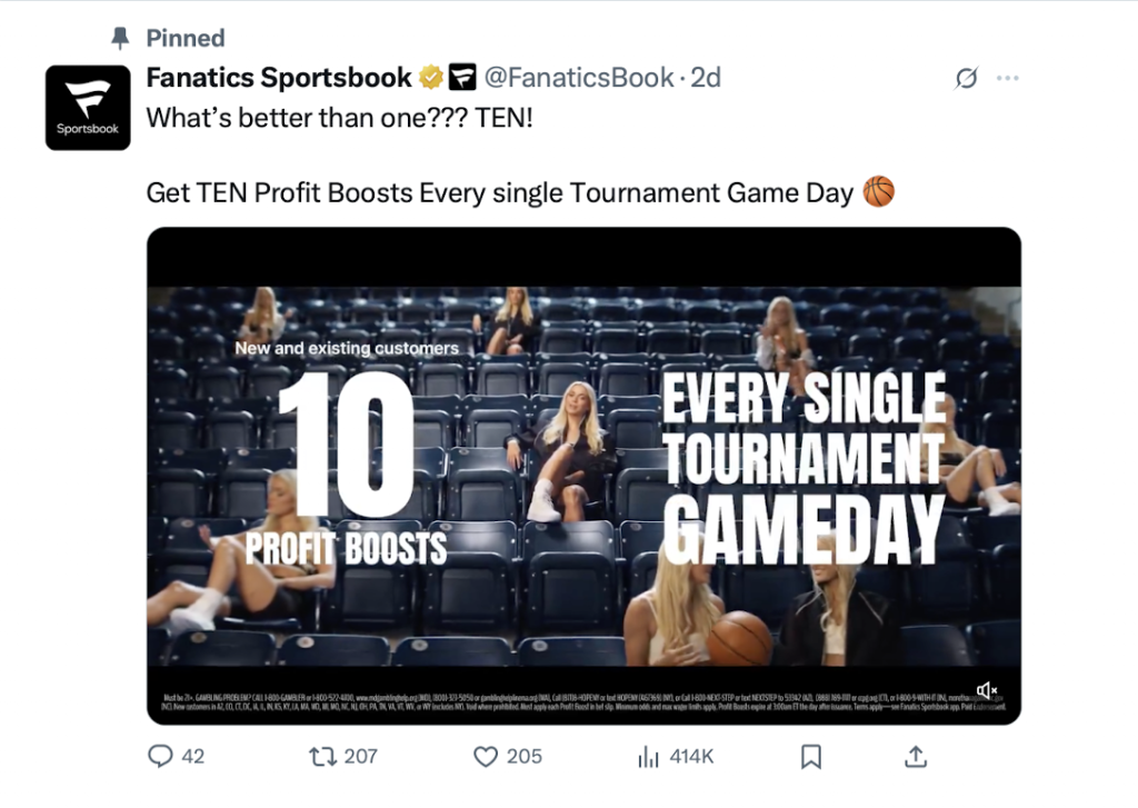 Fantics Sportsbook On X TEN Profit Boosts Every single Tournament Game Day