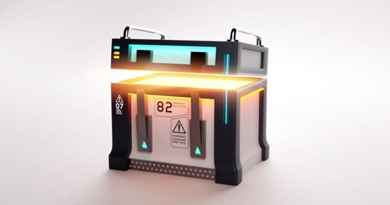 Illustration of White and Black Box With Lid Ajar and Yellow Light Shining Out