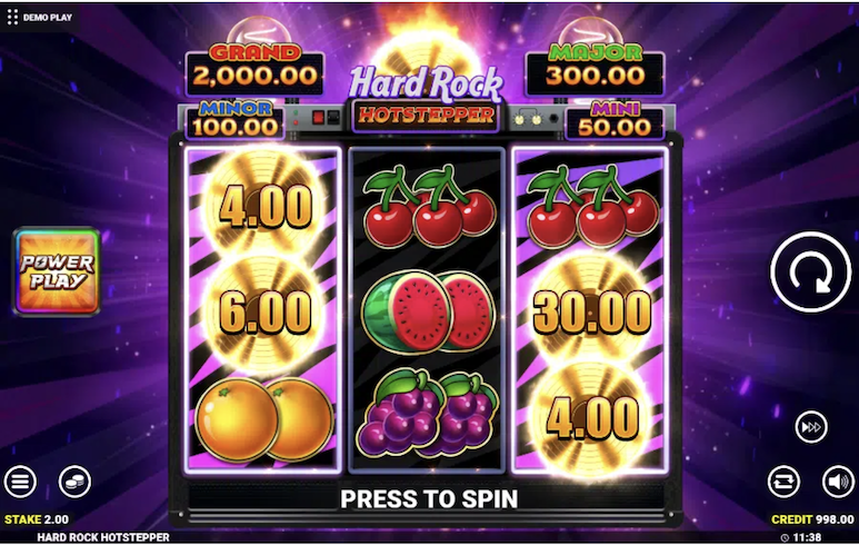 Hard Rock HotStepper Online Slot Screenshot Image