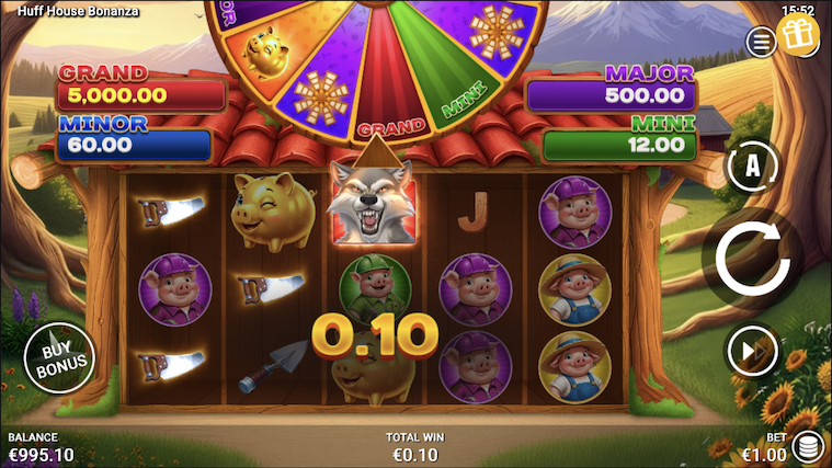 Huff House Bonanza Online Slot Screenshot