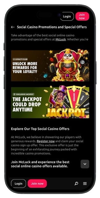 McLuck Casino promotions