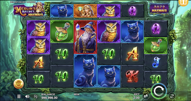 Merlin's Secret Maxways Online Slot Screenshot
