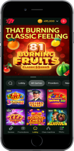 Firesevens casino games screenshot