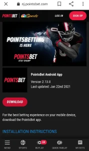 pointsbet app