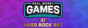 Hard Rock Bet's Real Money Games powered by past motor races
