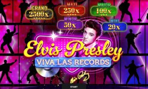Elvis Presley Head and Name with Viva Las Records and Online Slot Details