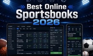Best Online Sportsbooks 2026 featured image with sportsbook app mockups