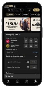 BetMGM Sportsbook homepage