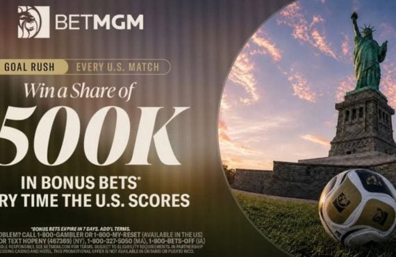 Every Team USA Goal Unlocks $500K in Bonus Bets at BetMGM