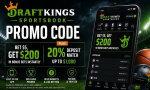DraftKings promo code offer with sportsbook app and welcome bonus details