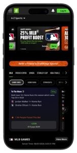 DraftKings Sportsbook homepage