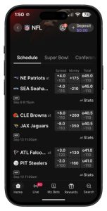 Fanatics Sportsbook odds