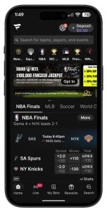 Fanatics Sportsbook homepage