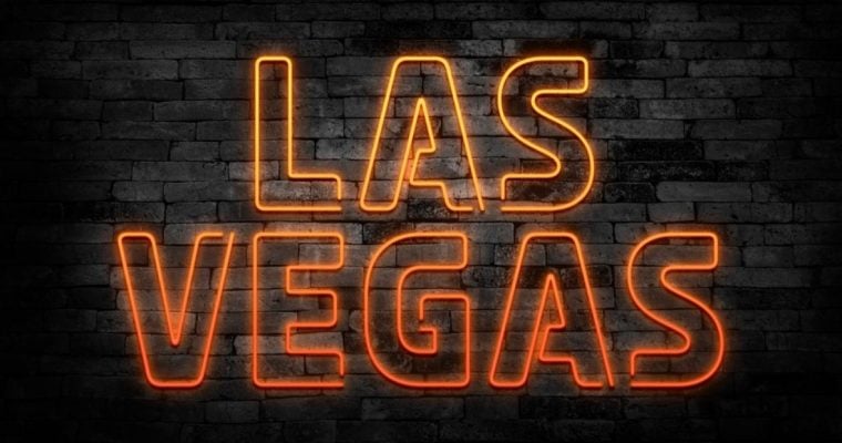 Black Brick Wall with Orange Las Vegas