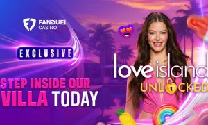 FanDuel's Promo Image for the New Love Island Unlocked Online Slot Game