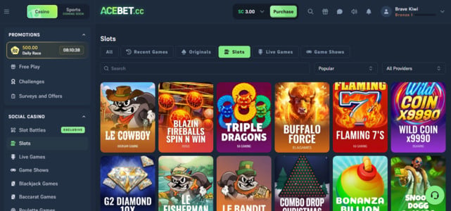 Acebet casino slots