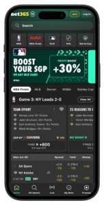 bet365 Sportsbook homepage